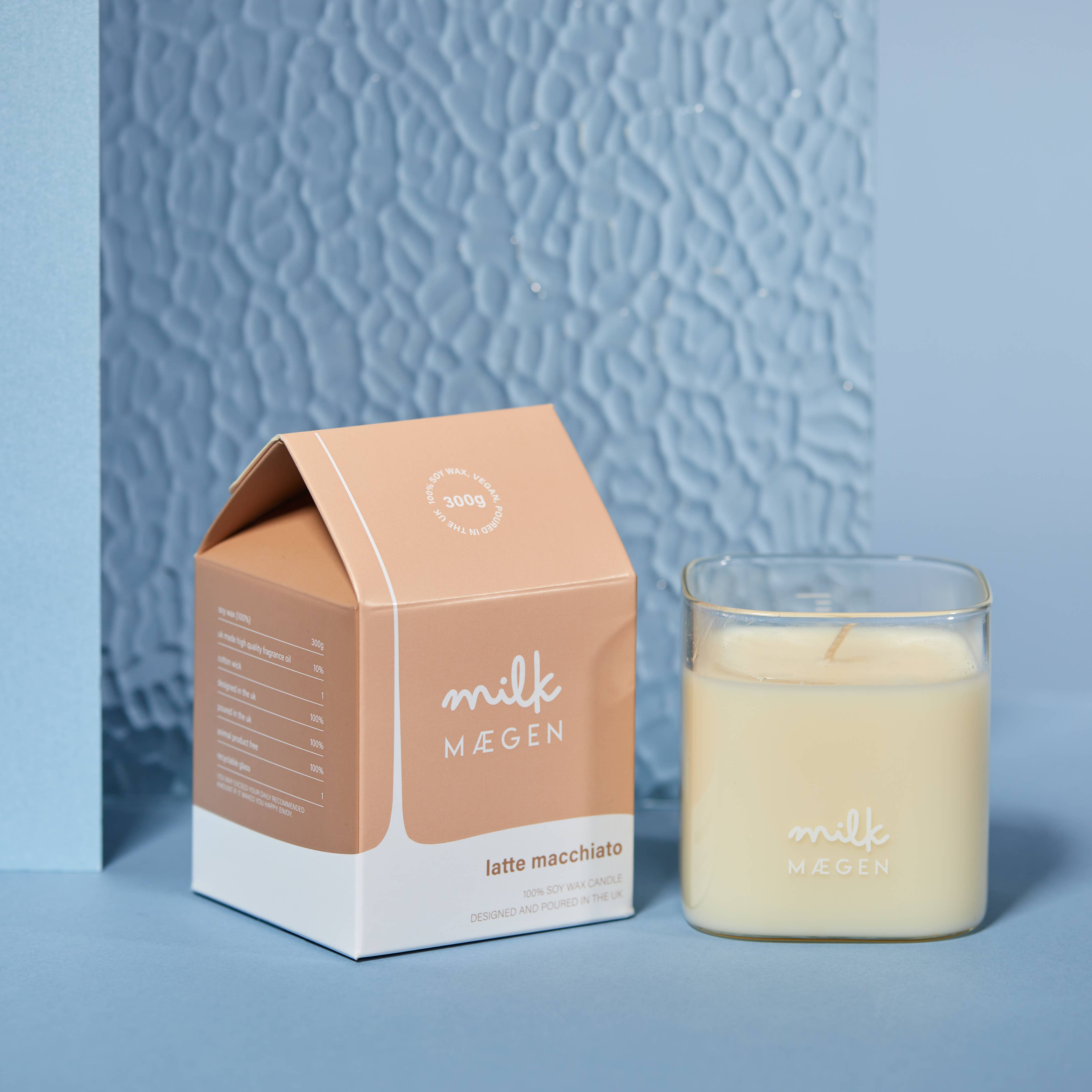 MÆGEN – wholesale Jar/filled candle – Milk by Maegen - latte macchiato candle1