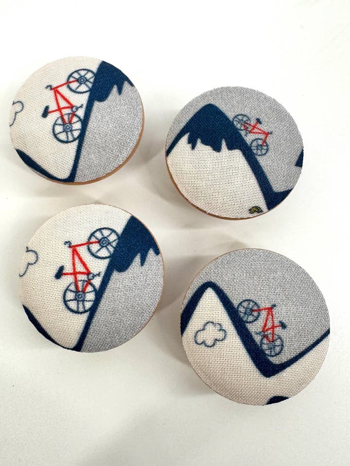 Juego de 4 tiradores de cajón de bicicletas de montaña para armario para venta al por mayor de Rusty Canvas