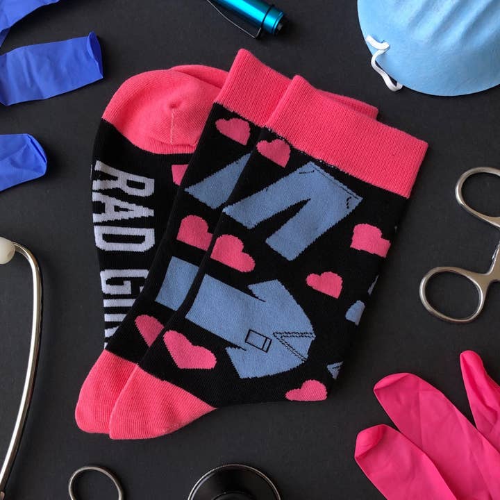 Rad Girl Creations - Wholesale Socks - Unisex - I Love Scrubs Socks