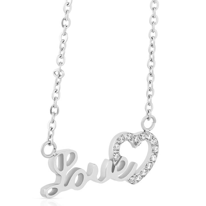 Blackskies - Wholesale Pendant/Charm Necklace - Liebes-Halskette Silber 60 cm5