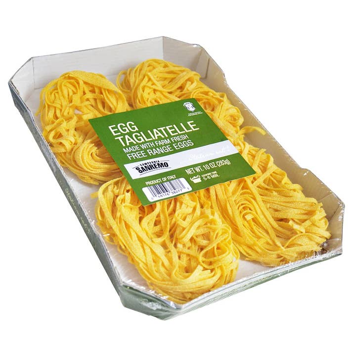 Fine Italian Food - Wholesale Pasta - Co. Sanremo Egg Tagliatelle Pasta, 10 oz.