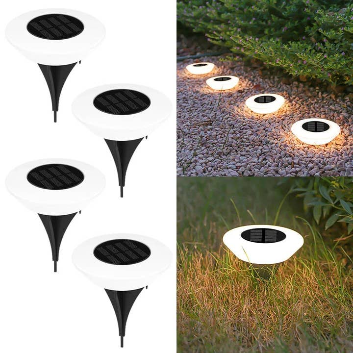 BRECK + FOX - Vente Lampe d'extérieur/de jardin - Lampes solaires d'extérieur pour allée, lot de 44