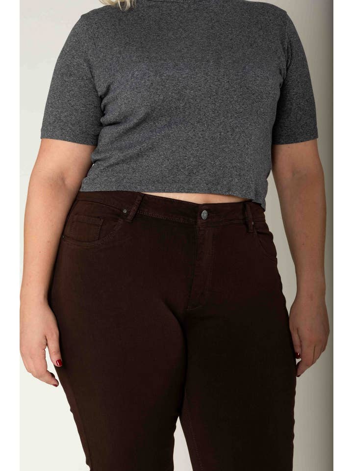 Nina Carter - Wholesale Pants - Women's - Curve Plus Size Ultra Comfort and Stretch Push Up P61117