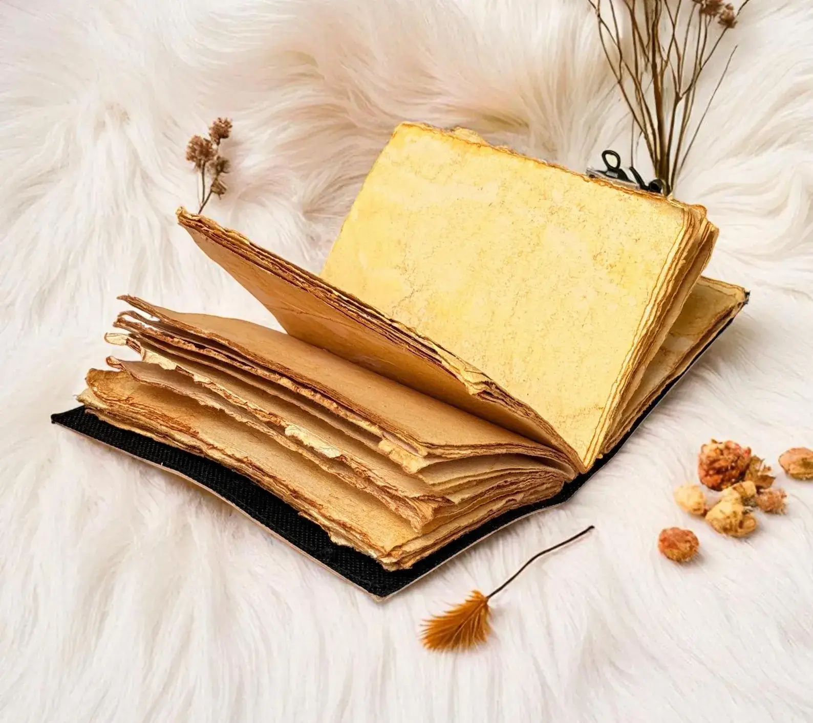 MNM HANDICRAFTS – wholesale Journal/diary – Raven Leather Grimoire | Handmade Spell Book of Shadows3