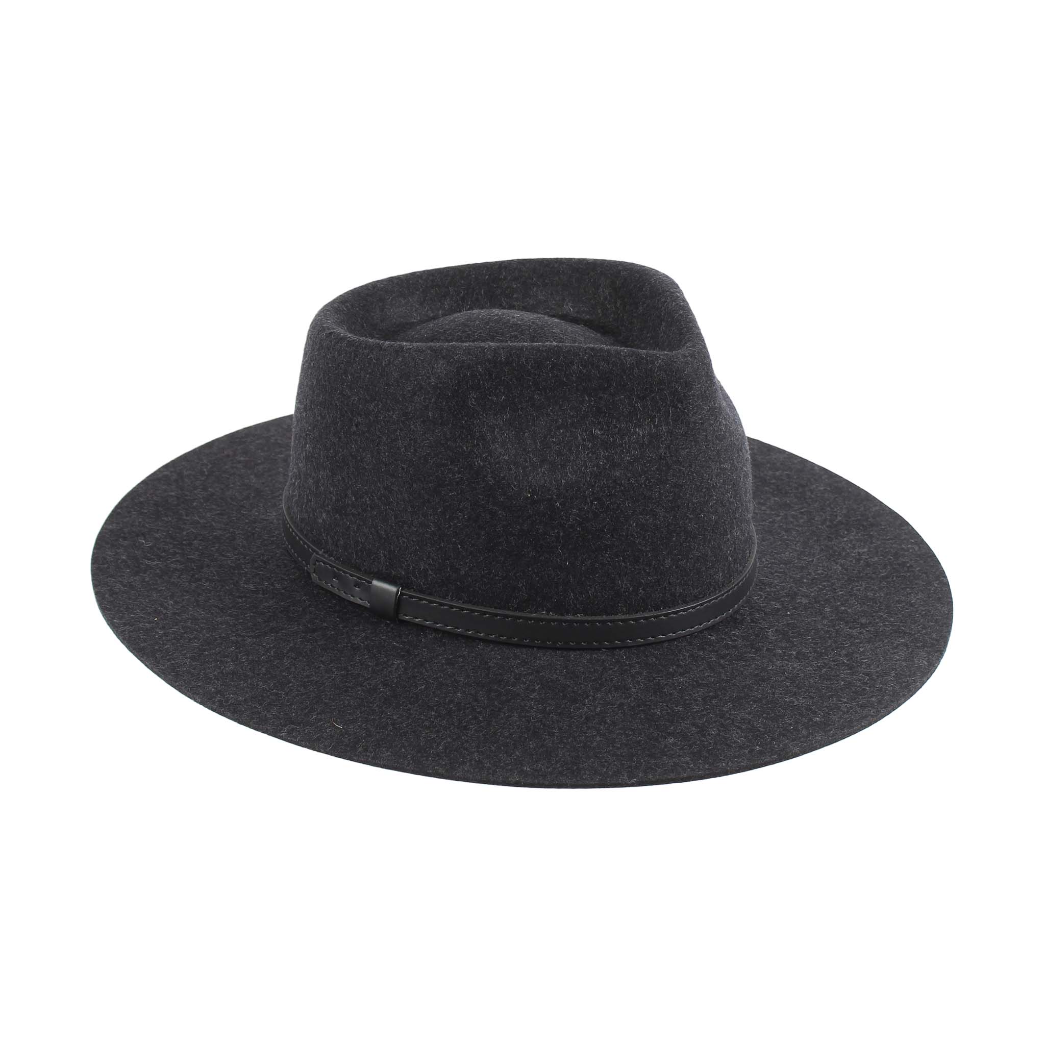Jeanne Simmons Accessories - Wholesale Fedora - Women's - Western Fedora Stiff Brim 100% Wool Felt 7907 Hat Winter2