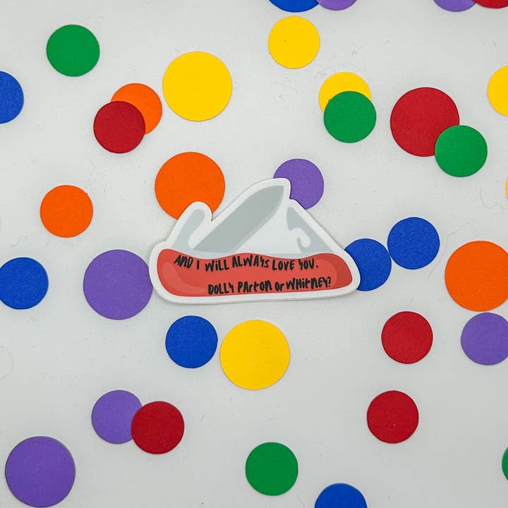 All That's Left In The World Inspired Waterproof Sticker for wholesale by The Rainbow Bookshelf