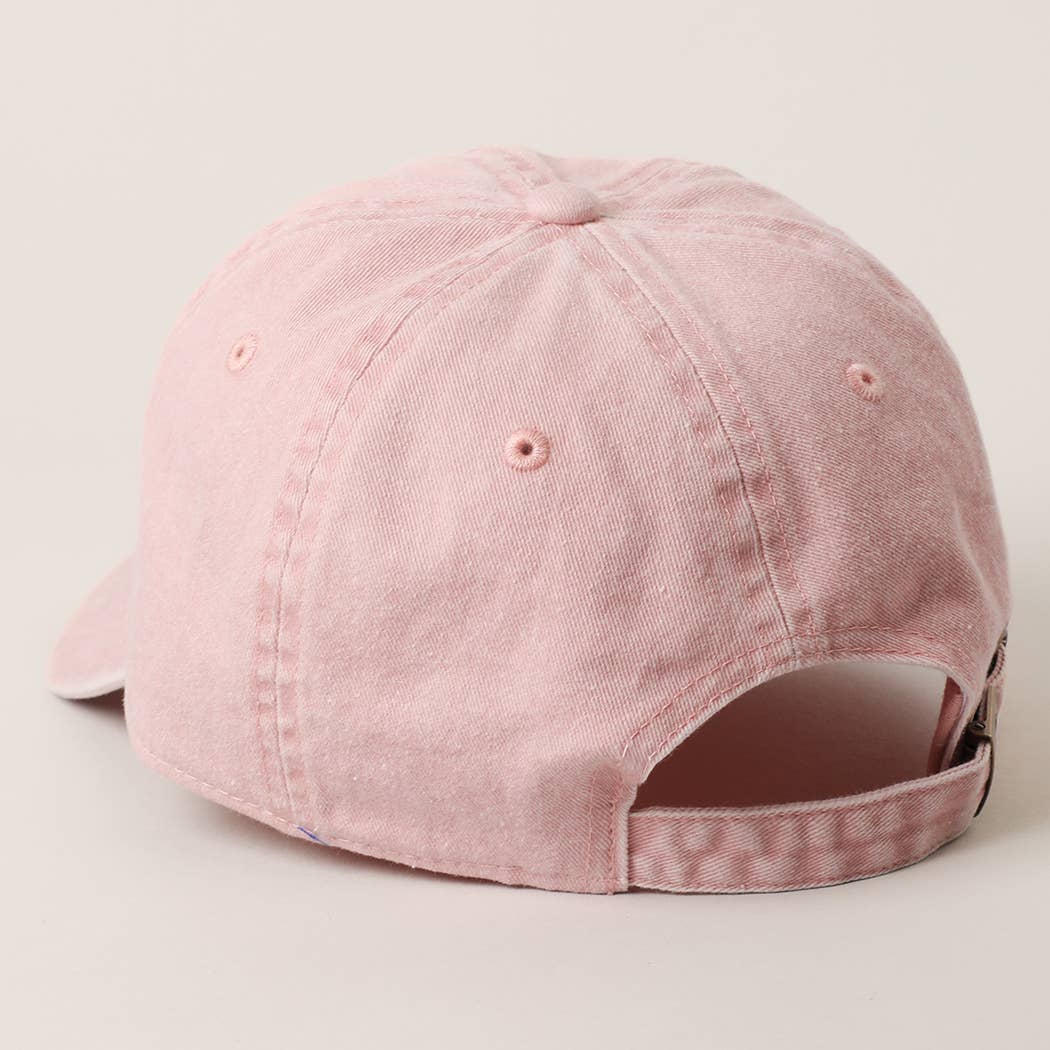 Fashion City - Wholesale Baseball Cap - Women's - Pastel Tone Pigment Dyed Cotton Baseball Dad Cap14