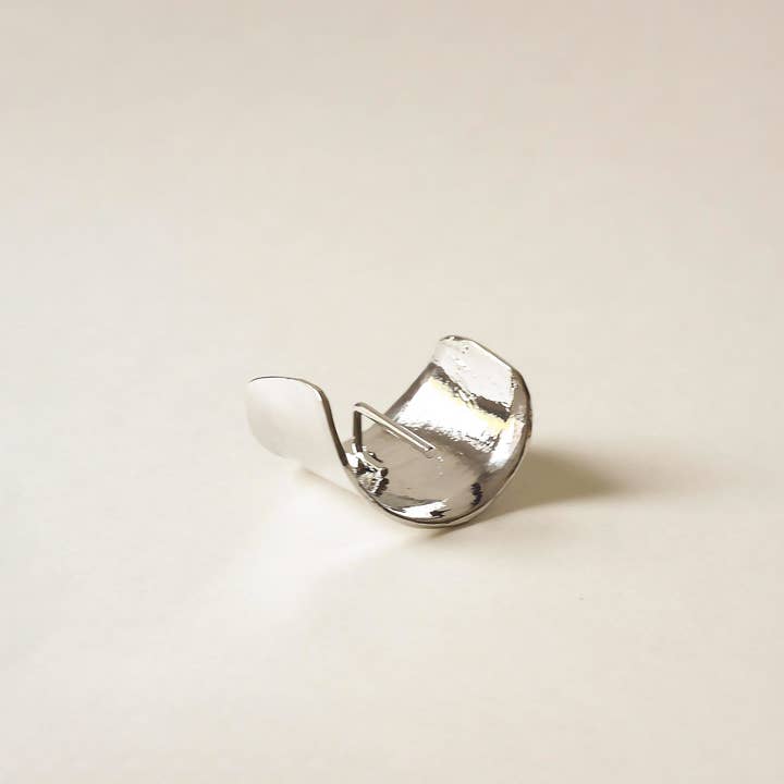 nar'sha - Wholesale Hair Clip - Women's - Metal Hair Ponytail Cuff Stick | Silver