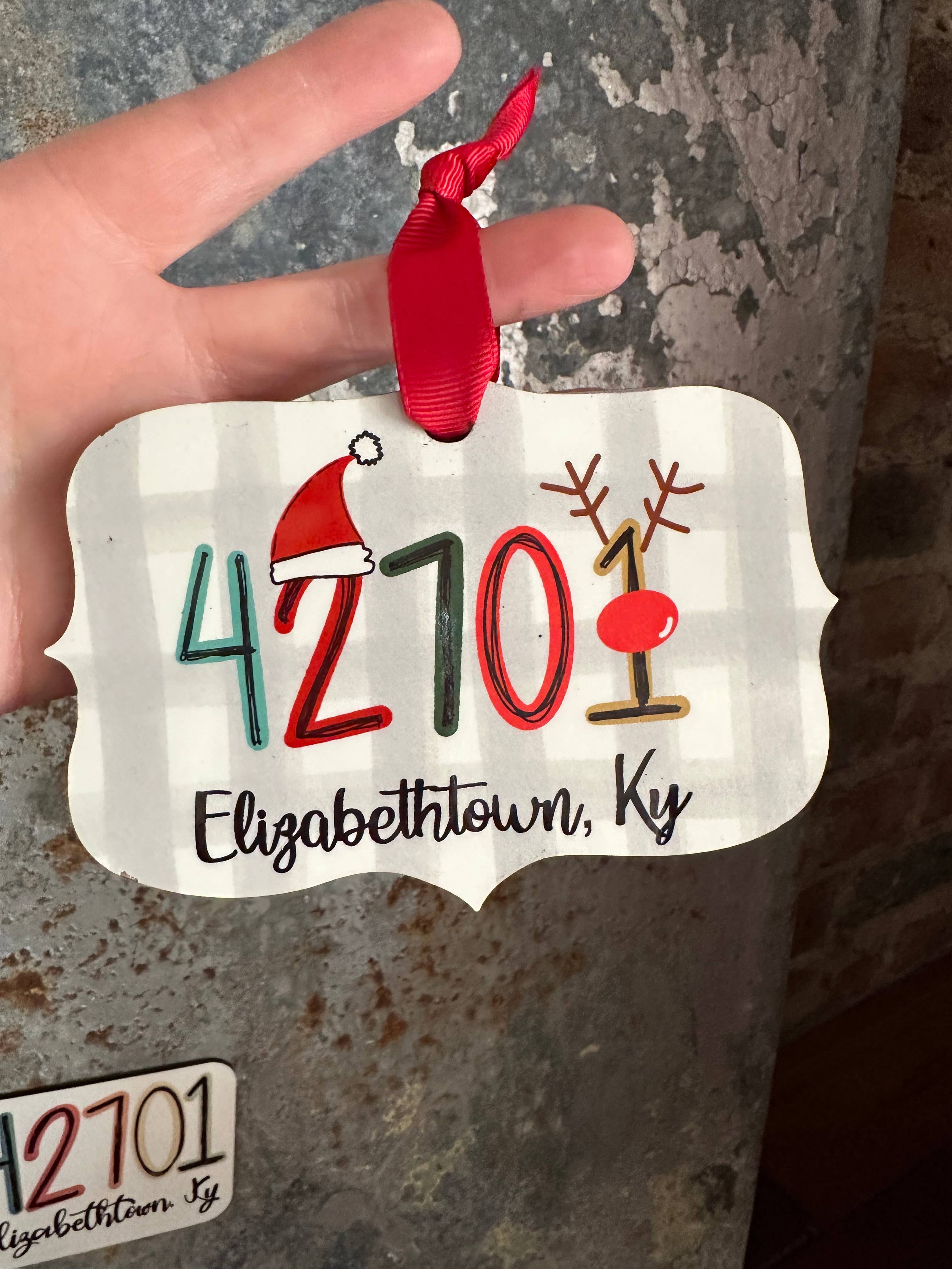 Sweet tea and Grace - Wholesale Ornament - Custom Zip Code Ornament1