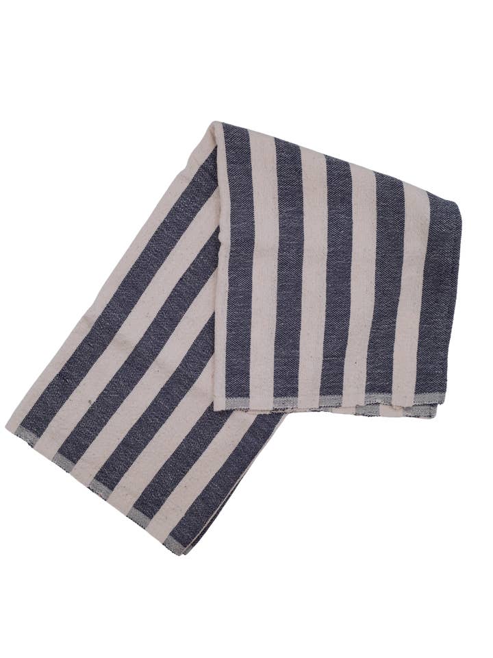 Toalla de rayas índigo para venta al por mayor de kd weave