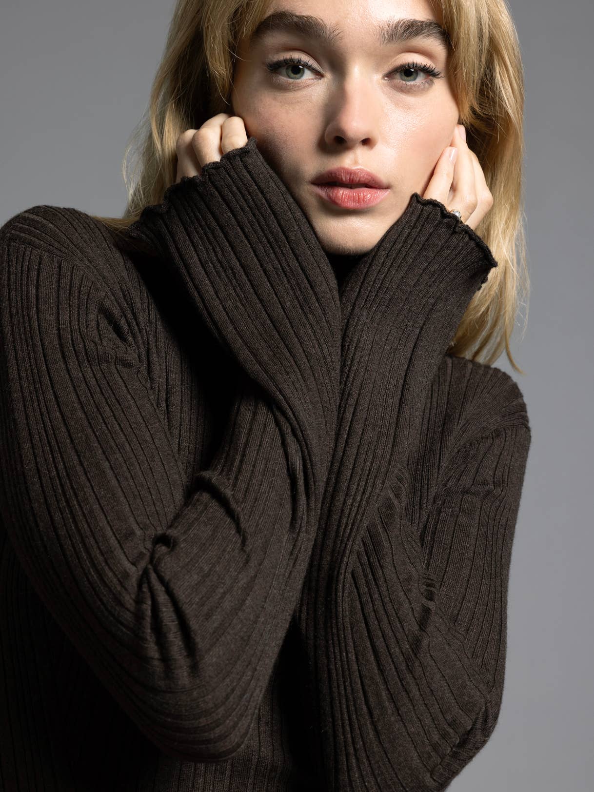 Weekend Los Angeles - Wholesale Dress - Women's - Mock Neck Ribbed Dress - MIRREN DRESS10