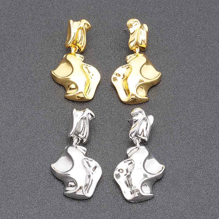 Gold Plated Metal Earring for wholesale by 3AM BY H&D ACCESSORIES