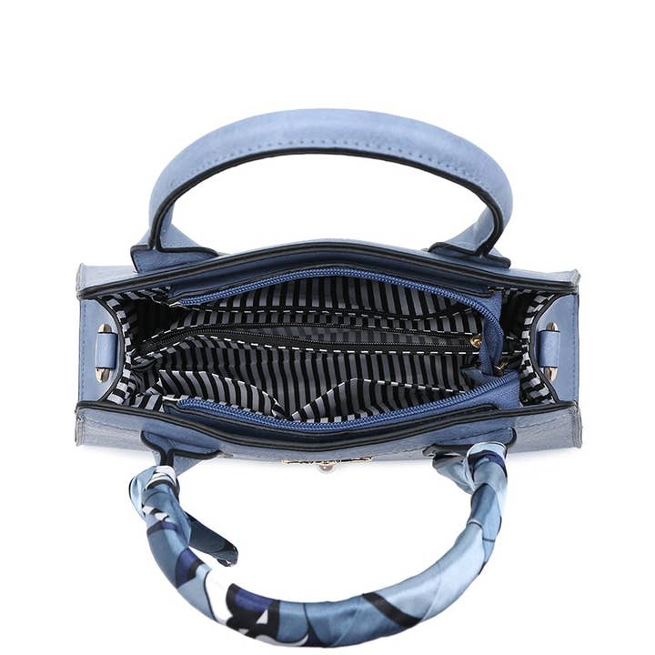 Ellas Trading - Vente Sac à main avec poignée sur le dessus – femme - Sac cabas épaule en soie avec abeille dorée9