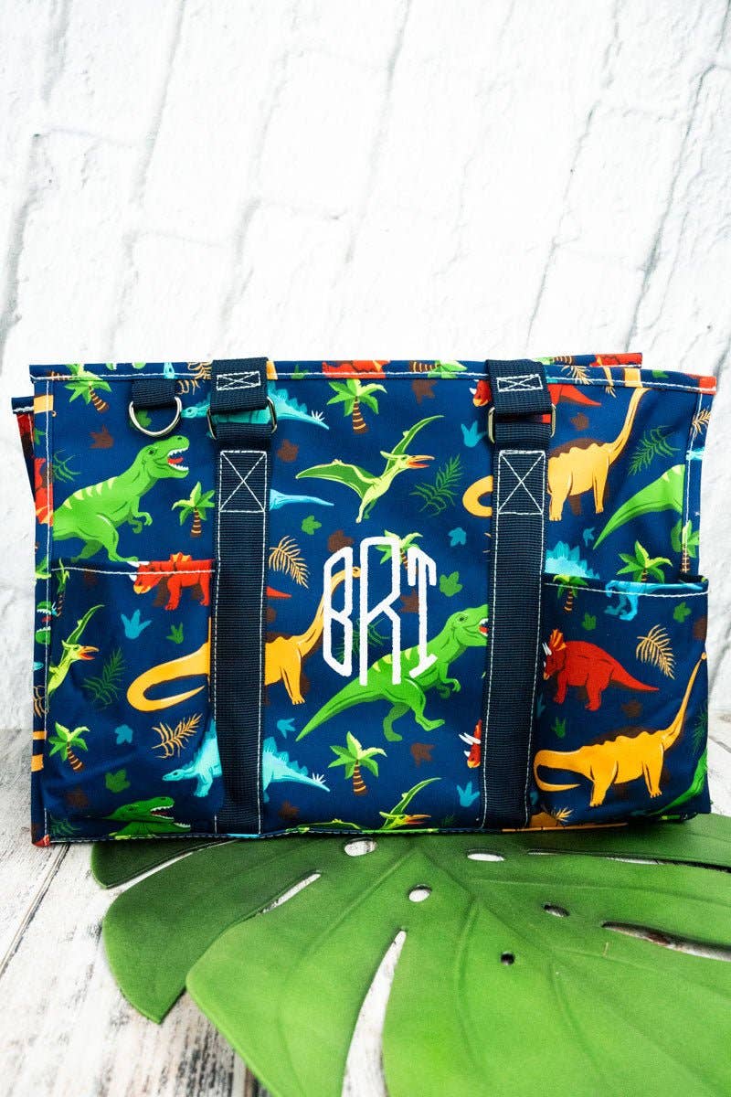 Wholesale Accessory Market - Vente Tote bag – femme - NGIL Sac Utilitaire Dino-Mite avec Bordure Marine2