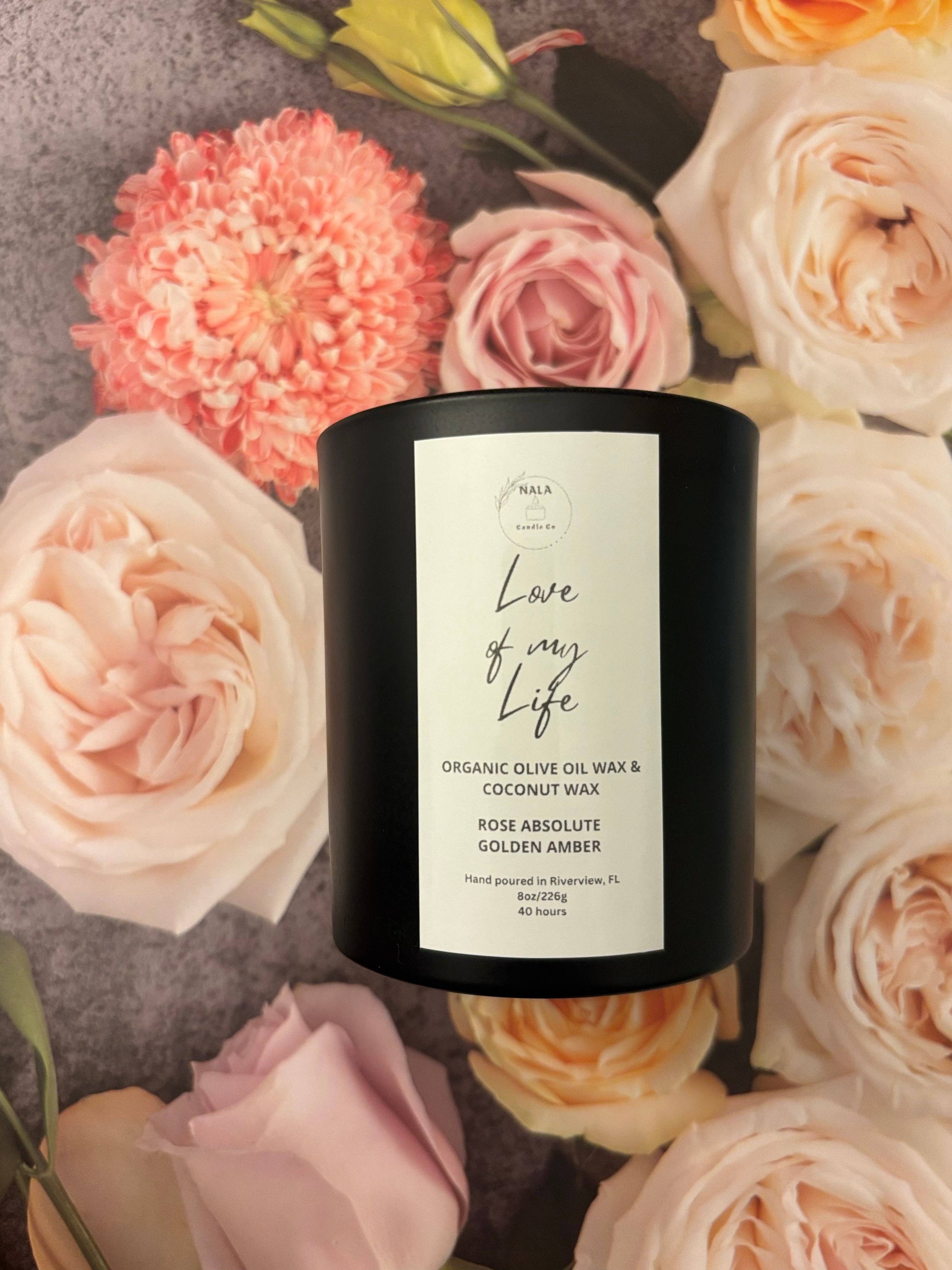 Nala Candle Co - Wholesale Jar/Filled Candle - Love of my Life 8oz Candle