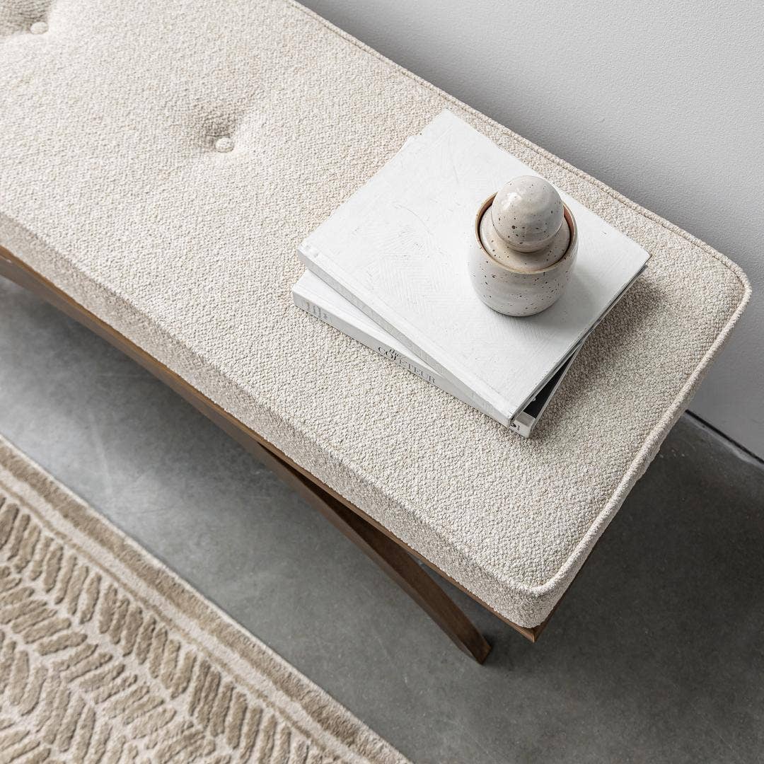 Style In Form - Wholesale Ottoman - Austin Bench - Buff4