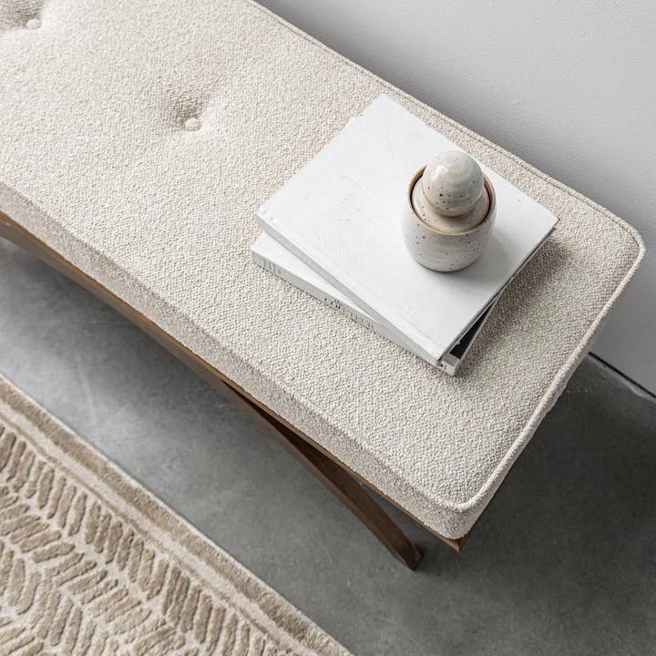 Style In Form - Wholesale Ottoman - Austin Bench - Buff4