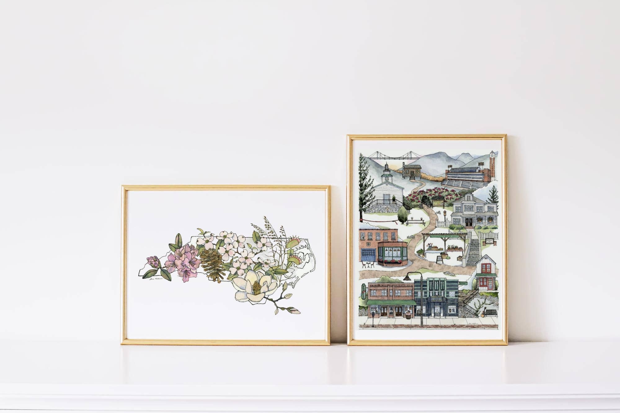 Papermill Creative - Wholesale Art Print - Boone, North Carolina watercolor art print3