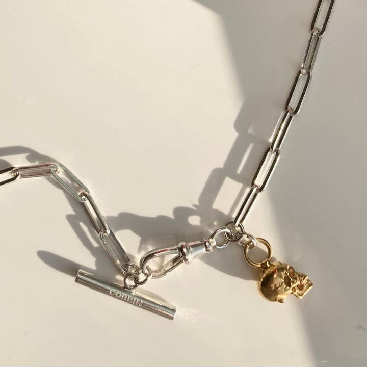 COLLIER ROCK + DORÉ pour la vente par LOVE CORRIN