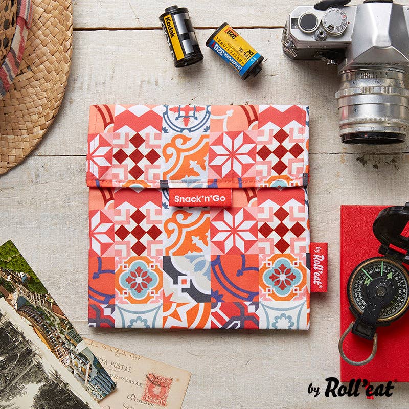 Brotzeit – wholesale Lunchlåda – Roll'eat Snack'n'go Patchwork Lunchbag tvättbar snackpåse brödpåse7