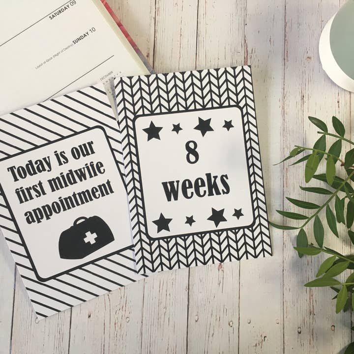 Pregnancy Journey & Reality Cards ® Monochrome for wholesale by Dios Designs