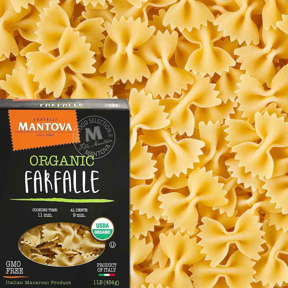 Fine Italian Food - Wholesale Pasta - Mantova Organic Farfalle Pasta, 1 lb.2
