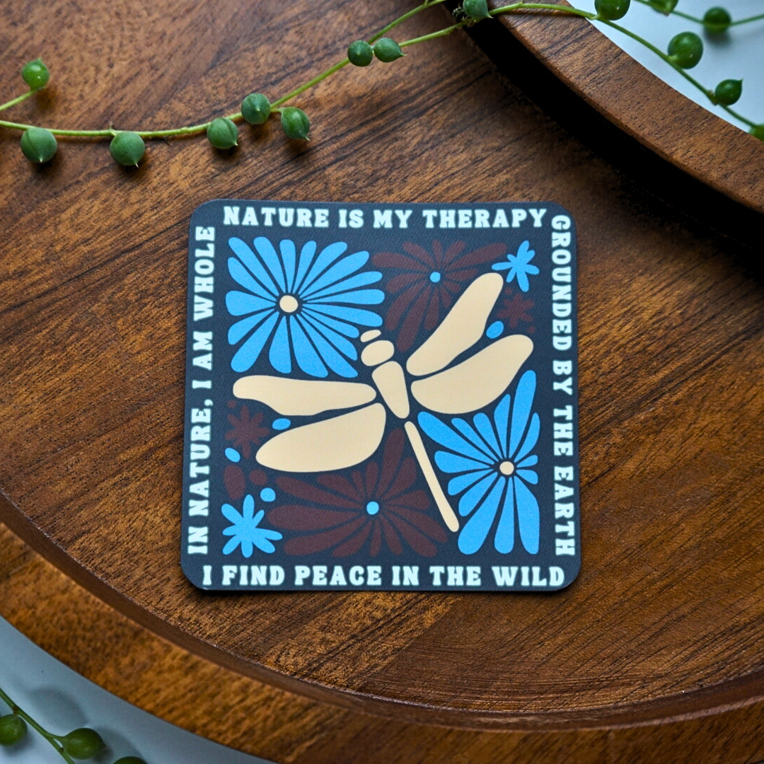 Mindful over Mind Full - Wholesale Sticker - Nature is my Therapy Sticker | Mental Health Sticker1