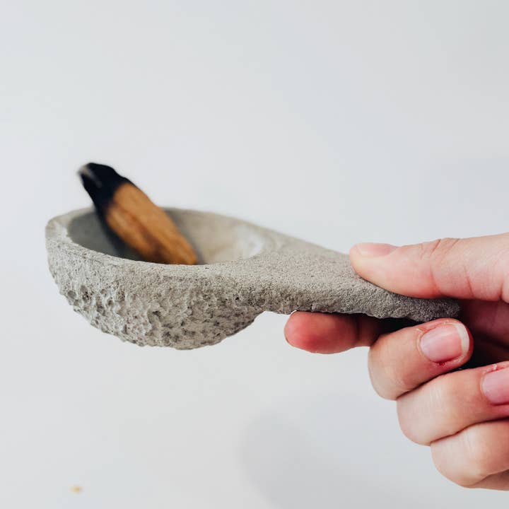 CONCRETE Incense Holder - Incense Burner + FREE PALO SANTO! for wholesale by Giuseppina Shop