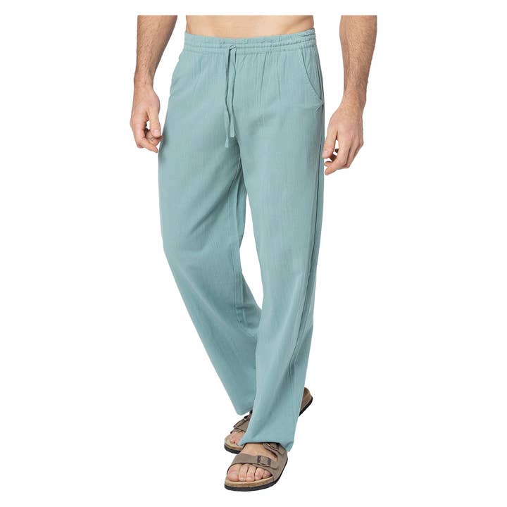 La Mano Boho - Wholesale Pants - Men's - MEN'S SUMMER LONG LINEN PANTS HPL0100D
