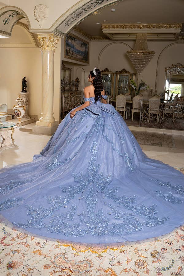 Babyfox Apparel - Wholesale Gown - Women's - Off the Shoulder Embellished Quinceanera Ball Gown4
