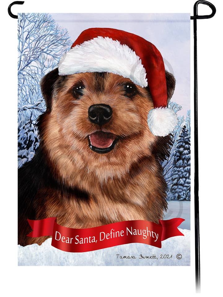 Norfolk Terrier Black & Tan Beste kerstman, Definieer Naughty... voor wholesale door Pet Gifts USA, LLC