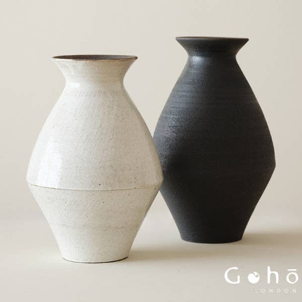 Gohobi Vaso Grande Zen Fatto a Mano in Stile Giapponese Wabi Sabi 009 per la vendita all'ingrosso da parte di Gohobi (We cover U.S. import duties)