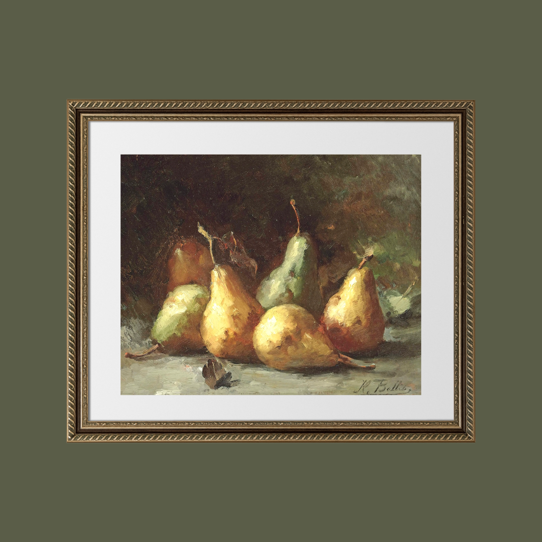 Sea to Skye - Wholesale Art Print - Still Life with Golden Pears Antique Art Print5