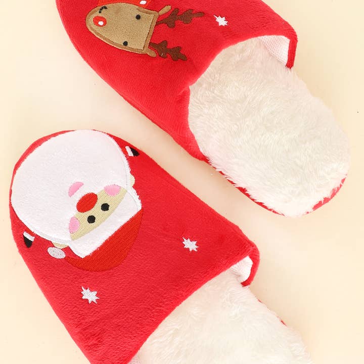 SP Sophia Collection - Wholesale Slippers - Women's - Christmas Suedette Faux Fur Lined Slippers
