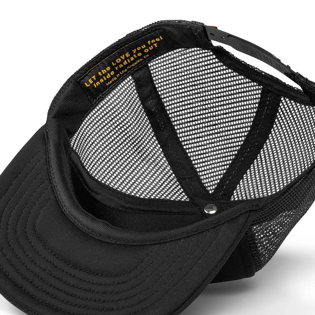 Sacred Rituel - Wholesale Trucker Hat - Unisex - SACRED RITUEL Black Mesh Baseball Cap3