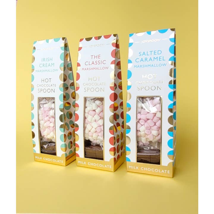 Joypots Ltd – wholesale Hot cocoa spoon – Hot Chocolate Spoon with Marshmallows - Salted Caramel1