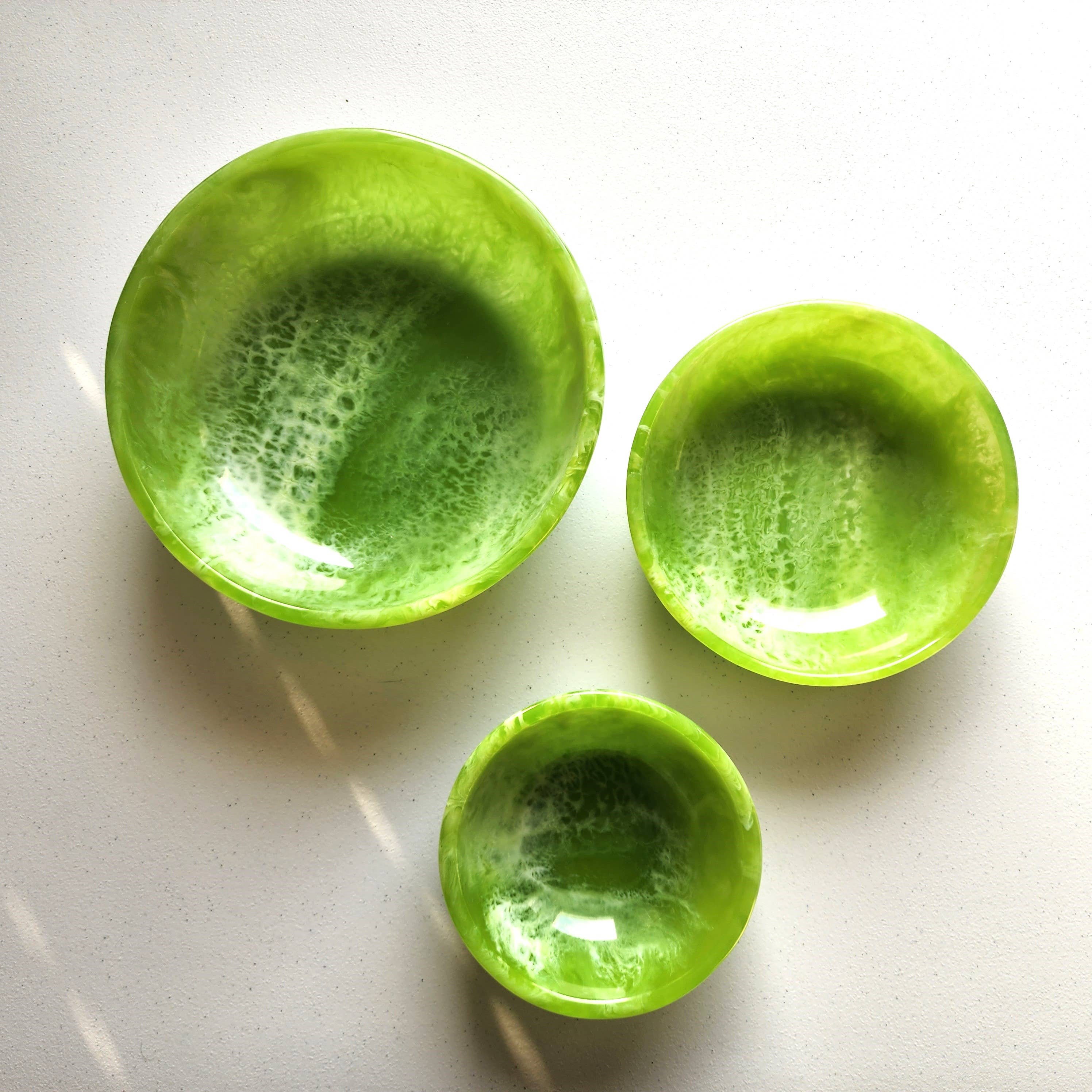 Gibb & Daan - Vente Bol de service - Ensemble de 3 bols de service en résine coulée à la main4