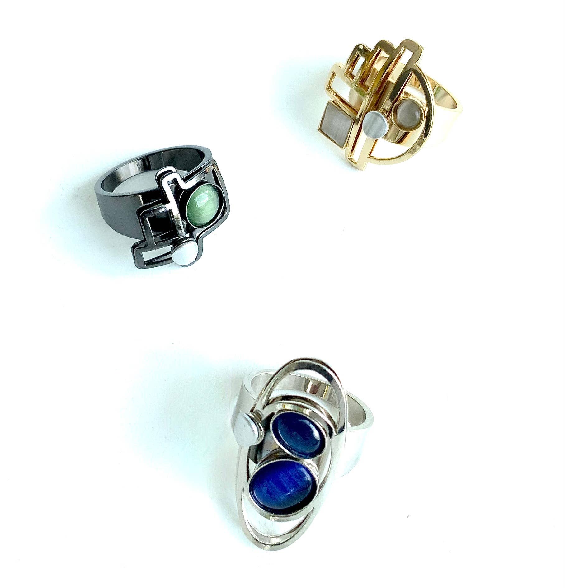 Christophe Poly / Crono Design - Wholesale Jewelry Set - RINGS Prepack (DR12)  - 15 Rings & Free Displays61