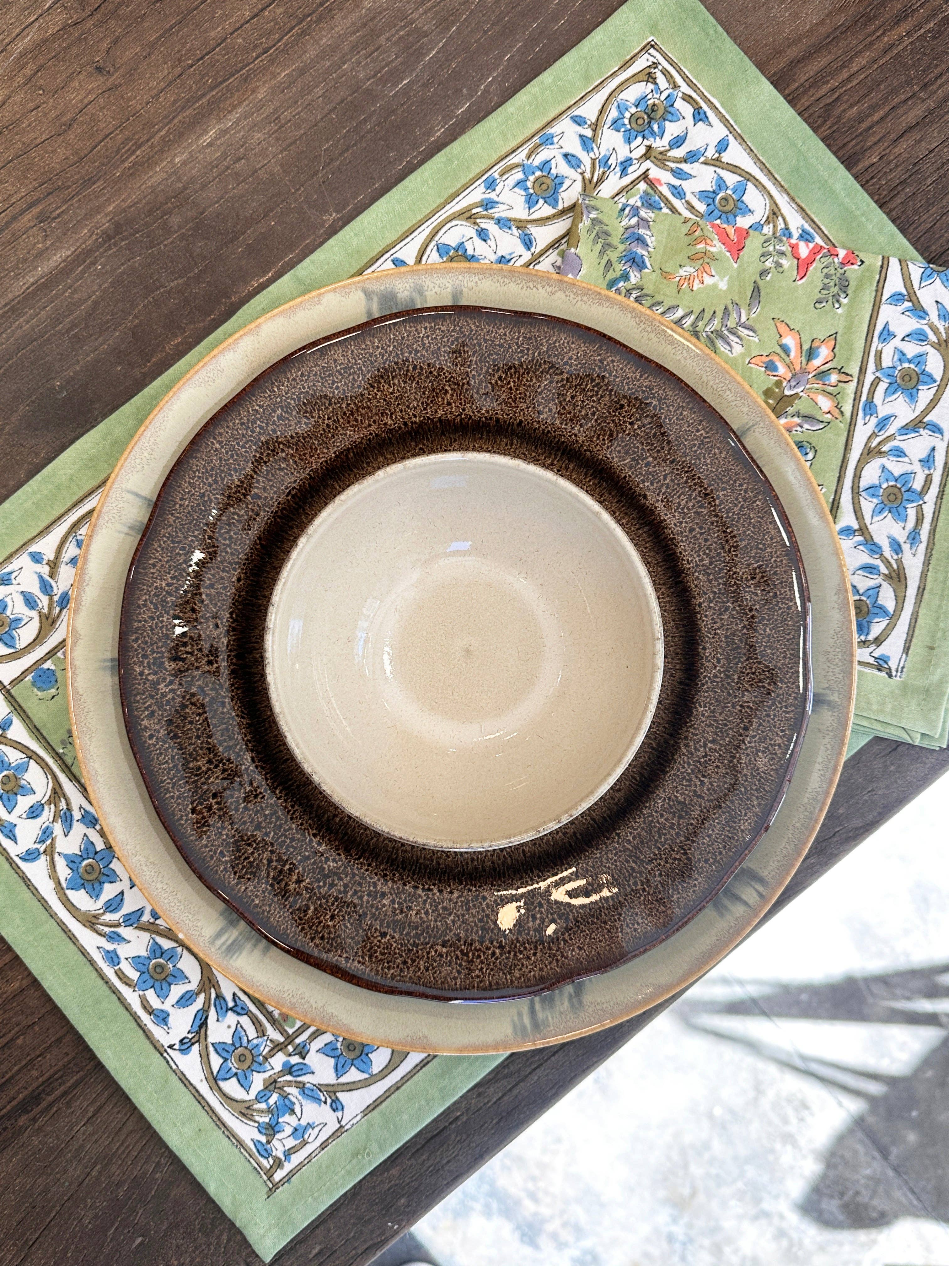 Kapda Casa - Wholesale Dinner & Cloth Napkin - Bosque Verde: Manteles Individuales | 6 Servilletas | Juego de Comedor |50x30cm2