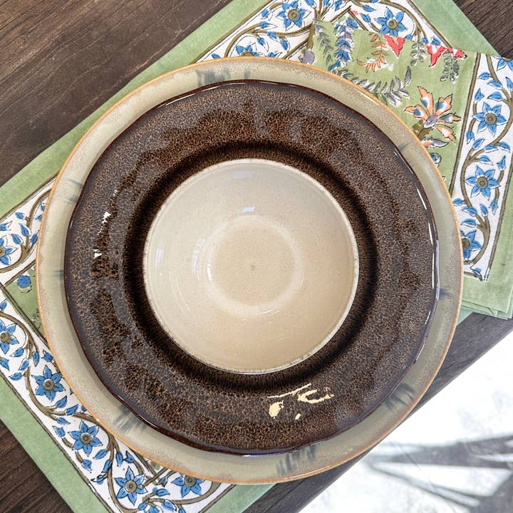 Kapda Casa - Wholesale Dinner & Cloth Napkin - Bosque Verde: Manteles Individuales | 6 Servilletas | Juego de Comedor |50x30cm2