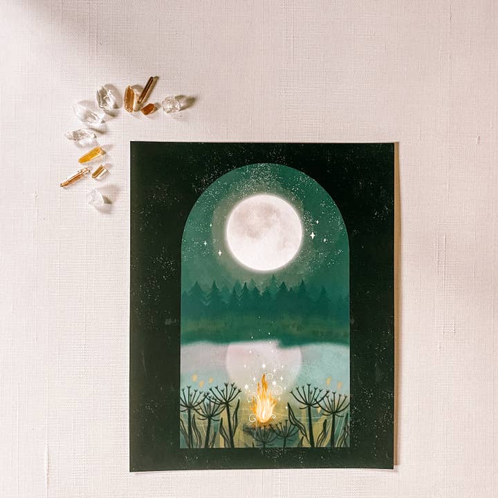 Lantern Print Co. - Wholesale Art Print - Art Print: Midnight Magick; 5x7, 8x100