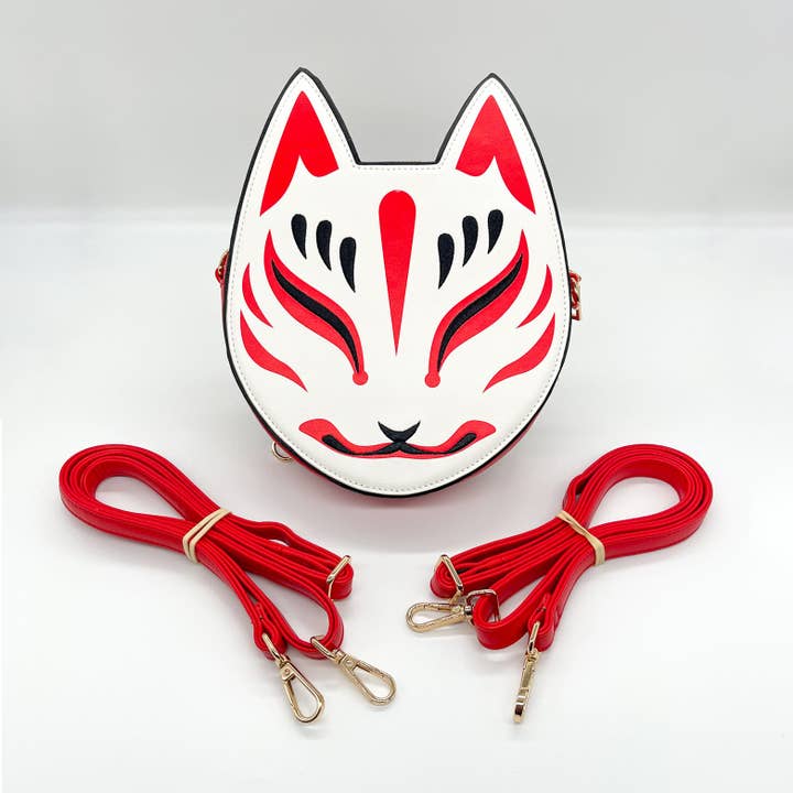 Kitsune Convertible Bag : White for wholesale by Yoshi Yoshitani LLC
