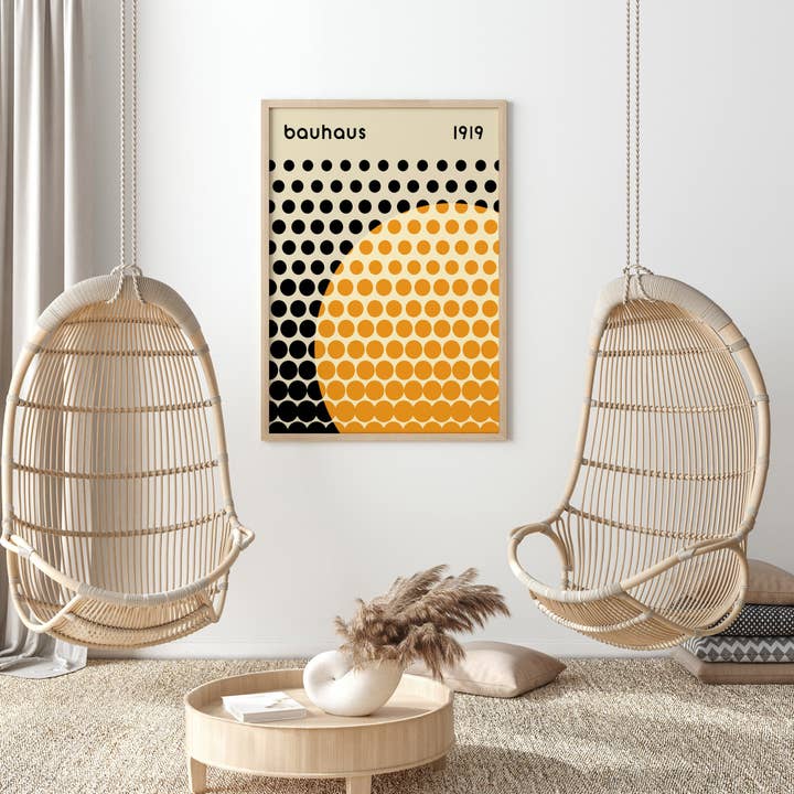 Sugar & Canvas – Großhandel Kunstdruck – Bauhaus 1919 Geometrische Kreise Kunstdruck | Bauhaus Ausstellung6