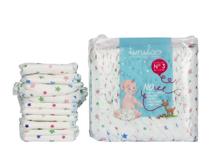 Tiniloo - Wholesale Diaper (Cloth) - Baby - Eco-friendly diapers size 3 - 4 to 9 kg - 30 diapers4