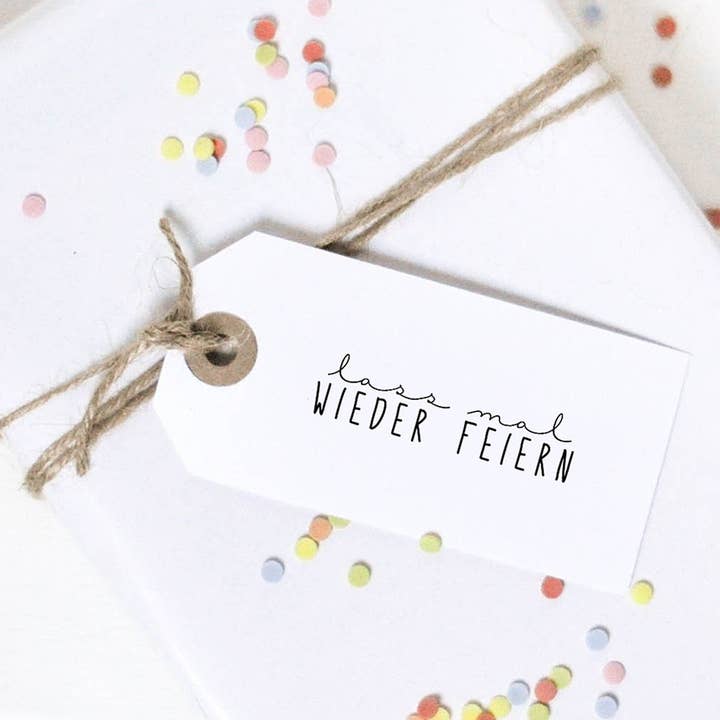 STEMPEL faisons la fête à nouveau, tampon anniversaire pour la vente par Der kleine Sperling