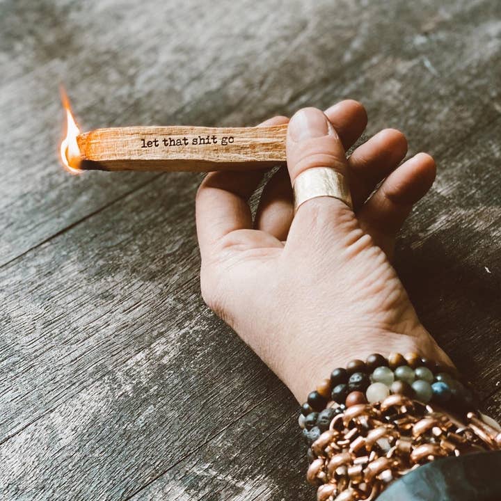 Spiritual Whiskey - Wholesale Smudge Stick - Engraved Palo Santo Sticks II Smudge Stick