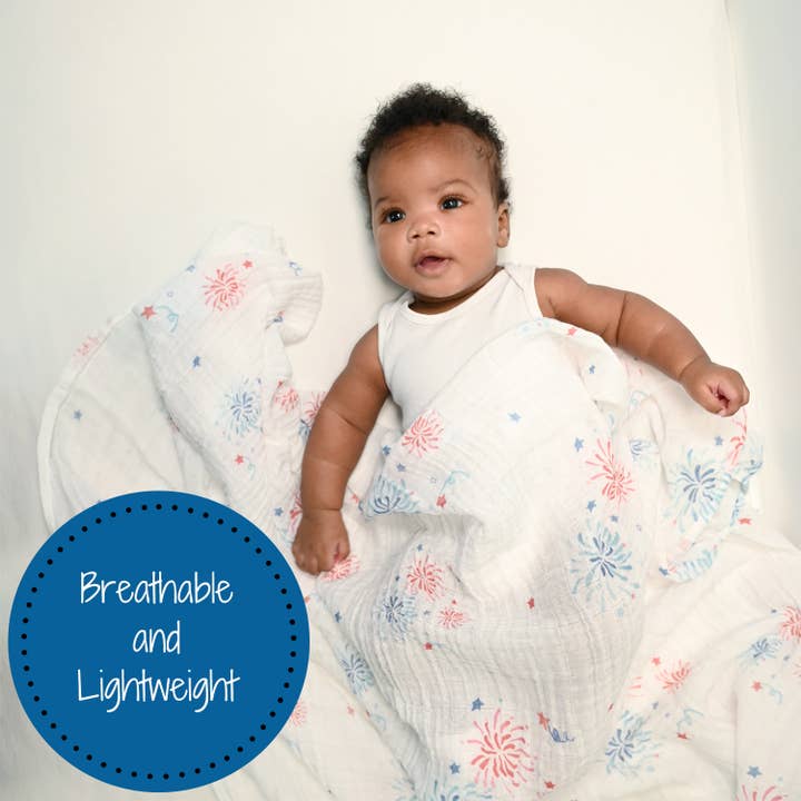 LollyBanks - Wholesale Swaddle - Baby - You're a Firework Baby Swaddle Blanket
