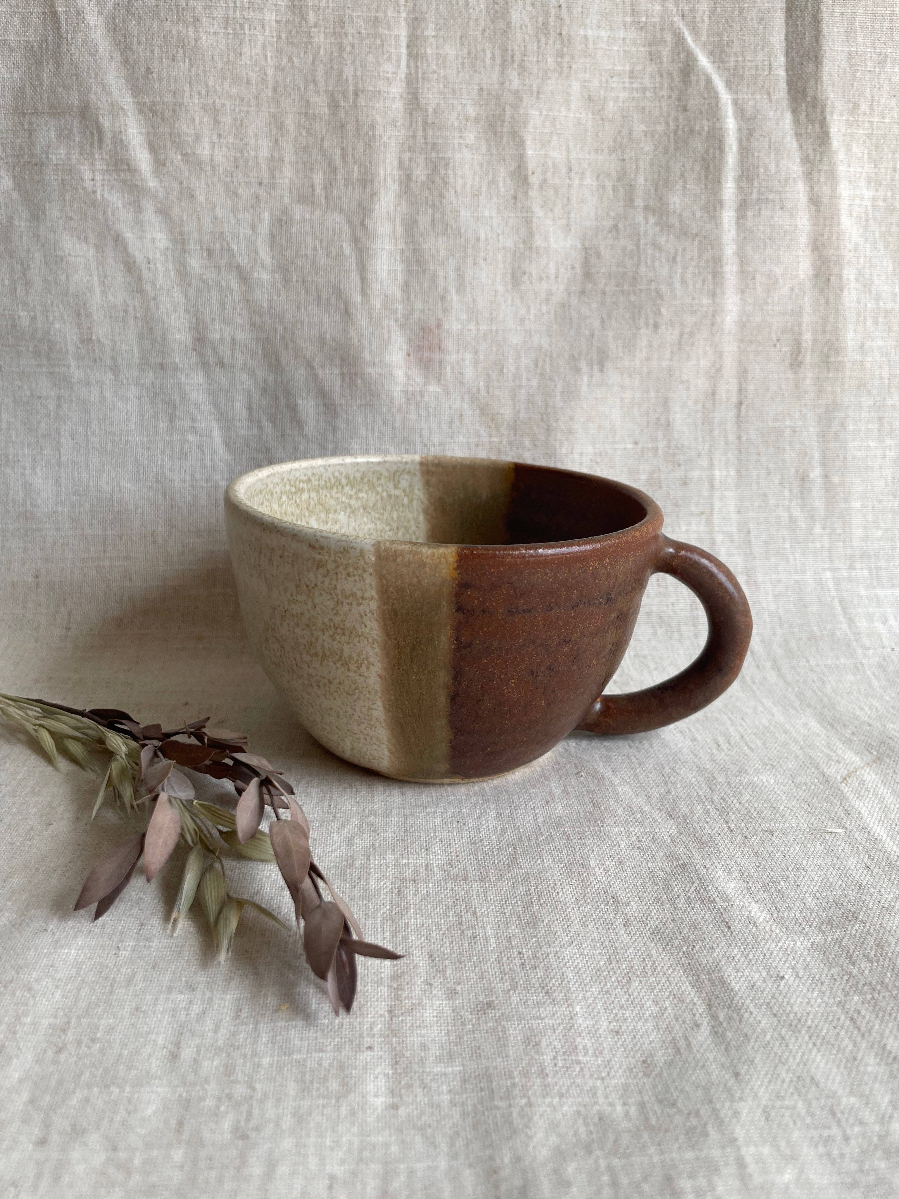 Charlotte Manser Ceramics – wholesale Coffee mug – Sandstorm Cappuccino Mug