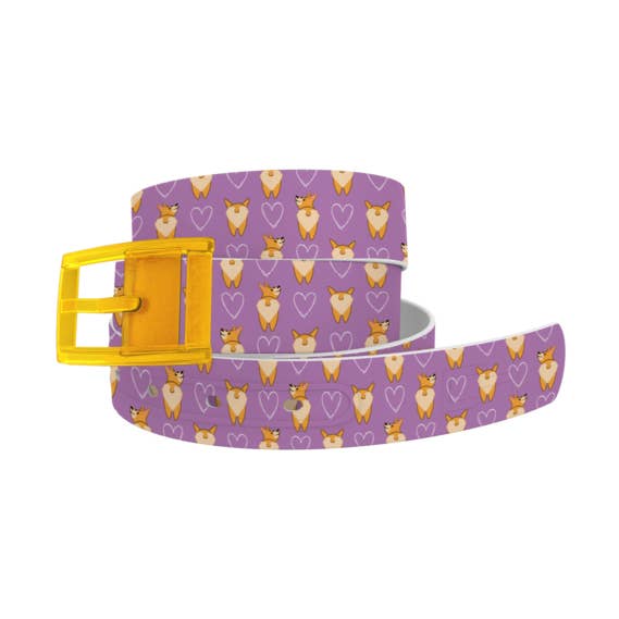Corgi Butts Ceinture avec Boucle Jaune Combo pour la vente par C4 Belts & Accessories