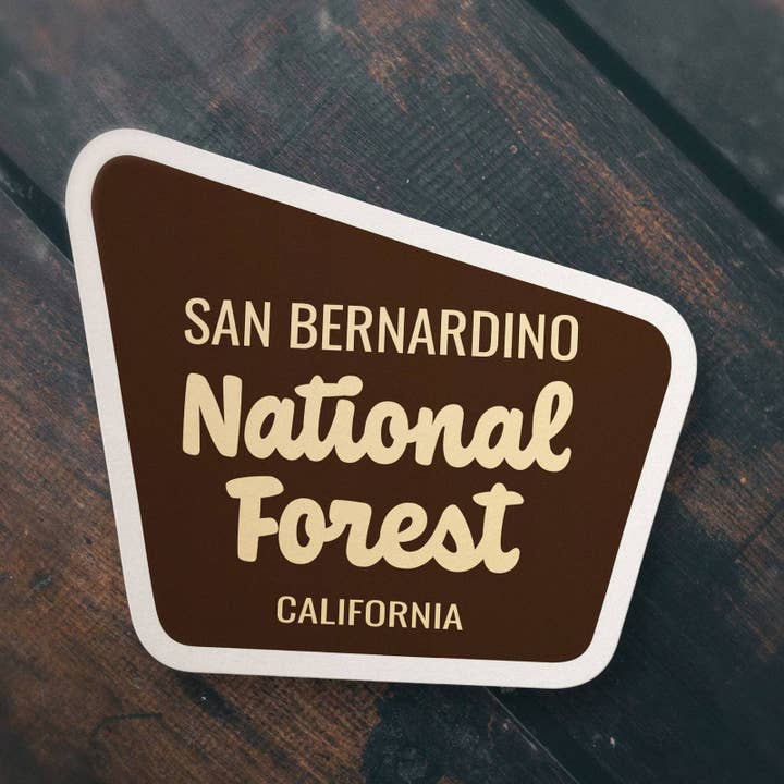 San Bernardino National Forest Sticker for wholesale by Albion Mercantile Co.
